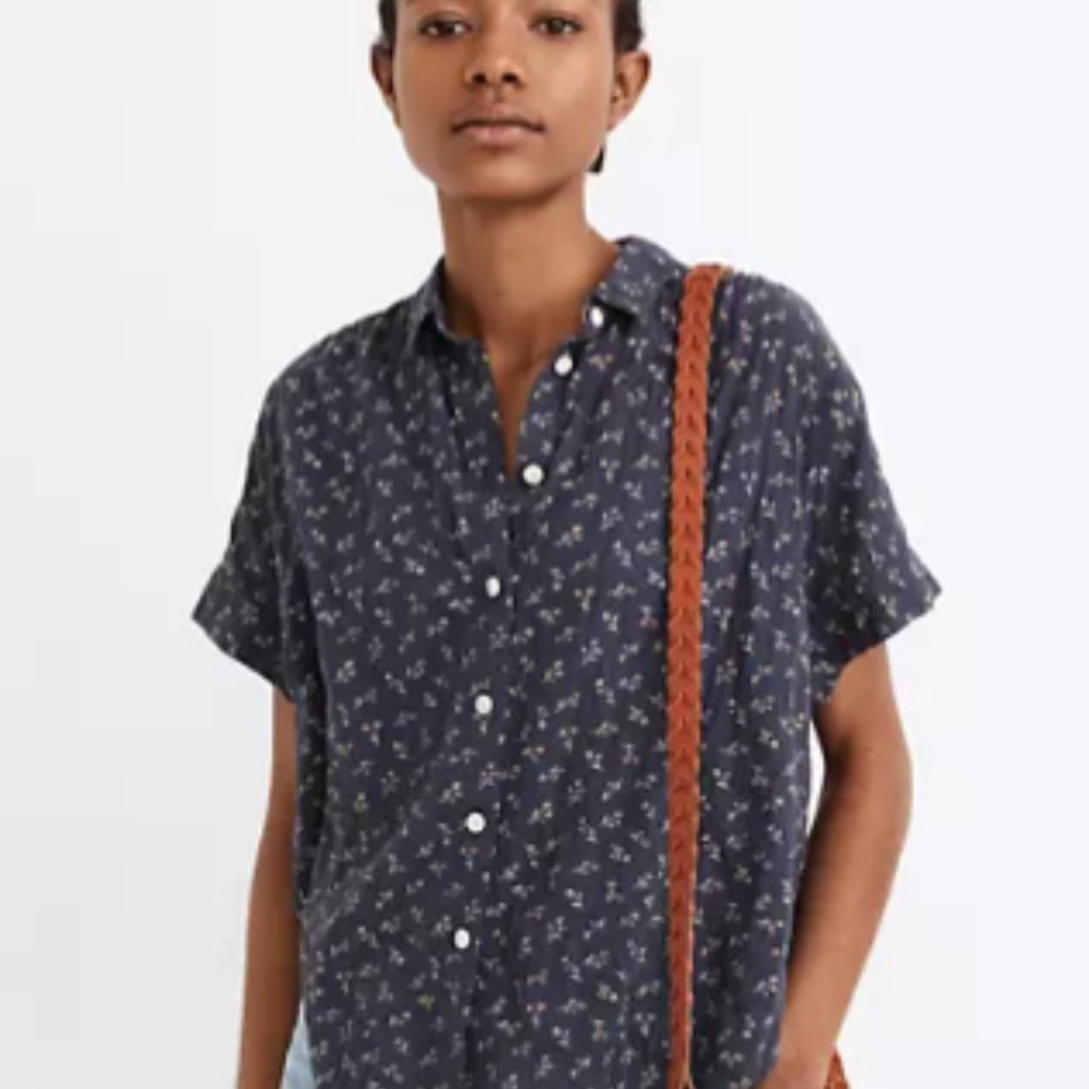 Madewell button shirt short sleeves